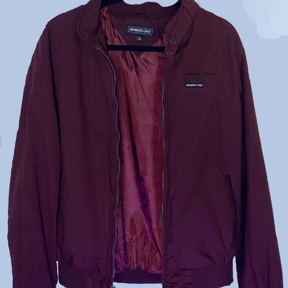 Members Only Maroon Jacket